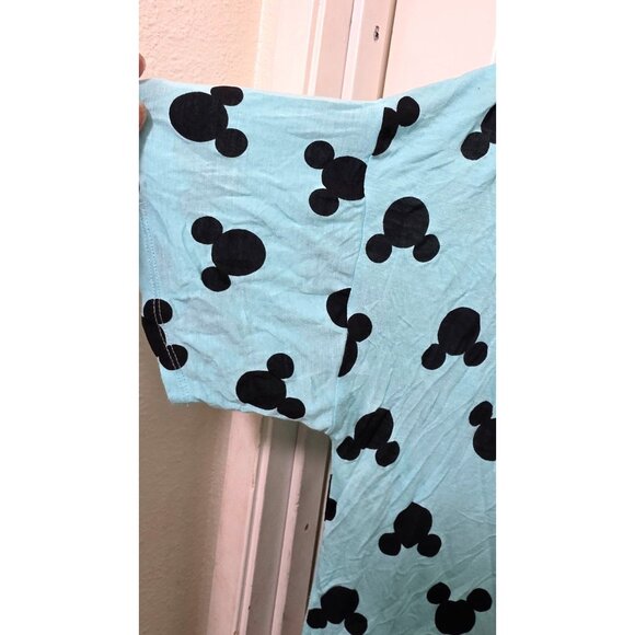 Disney Mickey Mouse Print Light Blue Pajama Top Women's Size L/G - Picture 4 of 7